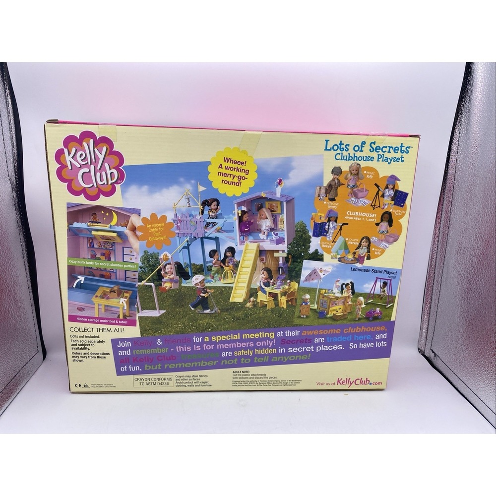 2002 KELLY CLUB LOTS OF SECRETS CLUBHOUSE PLAYSET - 88923 - ORI BOX UNOPENED - Picture 14 of 16